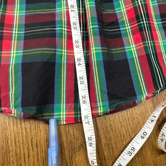 Vineyard Vines Womens Relaxed Fit Plaid Patchwork Cotton Shirt Size 2 - Picture 8 of 11